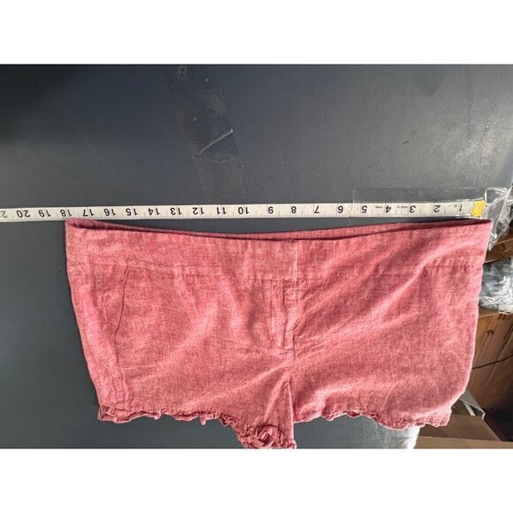 Loft Outlet Womens Ruffle HemLinem Blend Size 12 Pink boho lagenlook Beachy - Picture 6 of 9